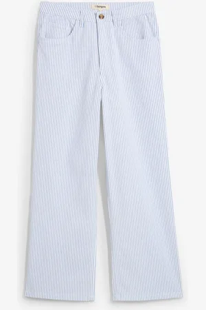 bonprix Jeans wide leg cropped, vita alta