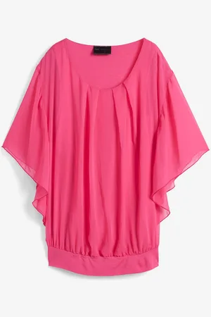 bonprix Blusa in chiffon con canotta