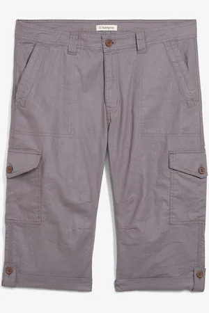 bonprix Bermuda cargo lunghi in misto lino, regular fit