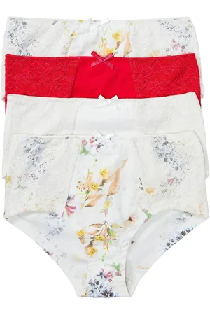 bonprix Culotte a vita alta (pacco da 4) con cotone biologico