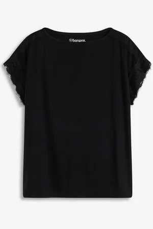 bonprix Maglia con pizzo lavorato all