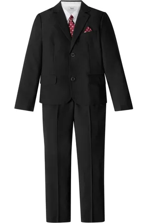 bonprix Completo (4 pezzi) giacca, pantaloni, camicia, cravatta