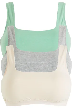bonprix Reggiseno bustier con cotone biologico (pacco da 3)
