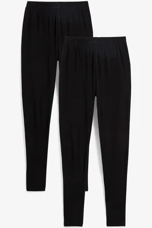 bonprix Leggings elasticizzati con puro cotone biologico (pacco da 2)