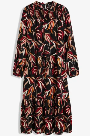 bonprix Abito midi con dettaglio smock