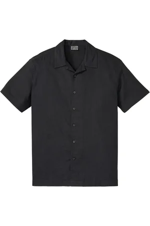 bonprix Camicia a maniche corte in misto lino, loose fit