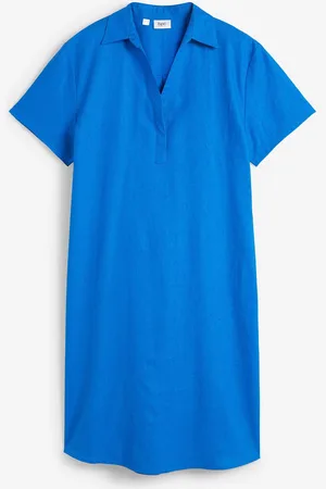 bonprix Abito tunica in misto lino leggero