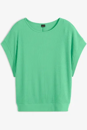 bonprix Maglia con maniche a pipistrello a coste