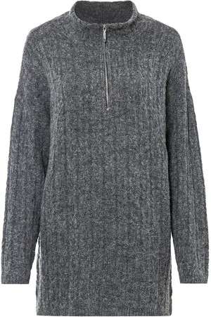bonprix Maglione lungo a trecce
