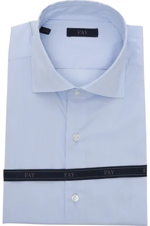 FAY Camicia Collo Francese Stretch