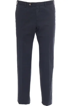 PT01 Pantalone - Slim, Flat Front, Diagonal Pockets