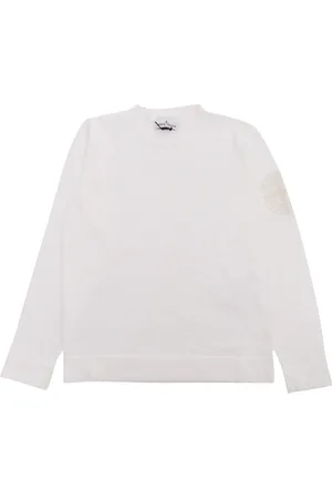 Stone Island Maglia Bianca Con Logo