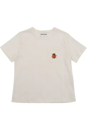 Mini Rodini Ladybugs Emb Ss Tee