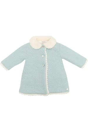 PAZ RODRIGUEZ Knit Newborn Coat "Ruise�Or"