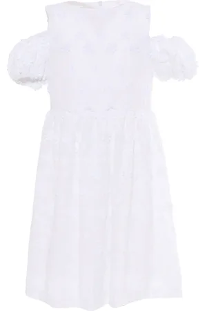 YOOX Abito Voile Margherite Manica Elastico
