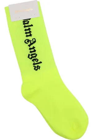 Palm Angels Pa High Socks Yellow Fluo Black