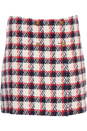 VERSACE Gonna In Tweed Tartan