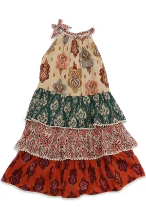 ZIMMERMANN Wylie Kids Halter Tiered Dress