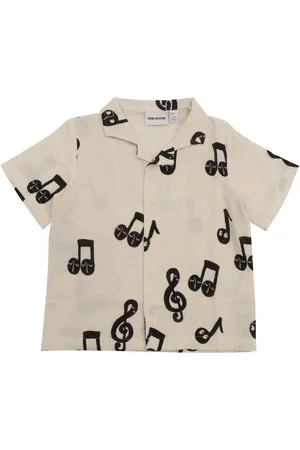 Mini Rodini Note Aop Muslin Ss Shirt