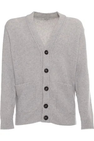 KANGRA CASHMERE Cardigan Rasato Calato Con Tasche