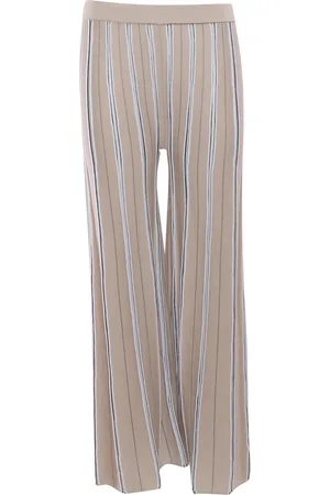 KANGRA CASHMERE Pantalone Palazzo A Righe