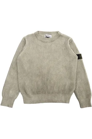 Stone Island Maglia A Costine Con Logo
