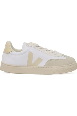 Veja Small Volley Canvas White_Calcaire