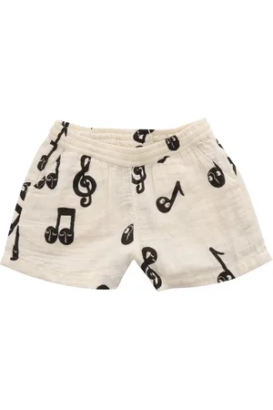 Mini Rodini Note Aop Muslin Shorts