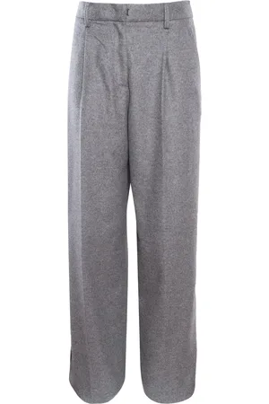 FORTE FORTE Pantalone Vita Alta Panno Lana