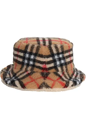 Burberry Cappello Shearling Vintage Check