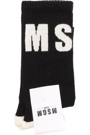 Msgm Socks Unisex /Black
