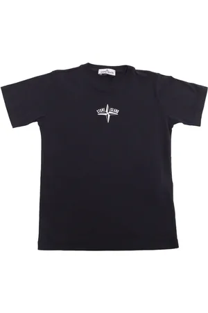Stone Island T-Shirt Nera Con Logo