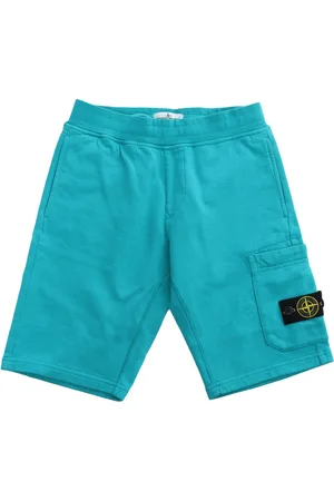 Stone Island Bermuda In Felpa Azzurri