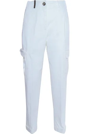 PESERICO SIGN Pantaloni Cargo Bianchi