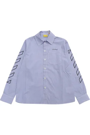 OFF-WHITE Bookish Diag Shirt L/S Blue - Black