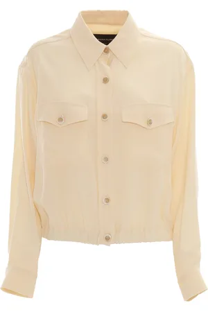 Fabiana Filippi Enver Satin Bomber Jacket With Patch Pockets