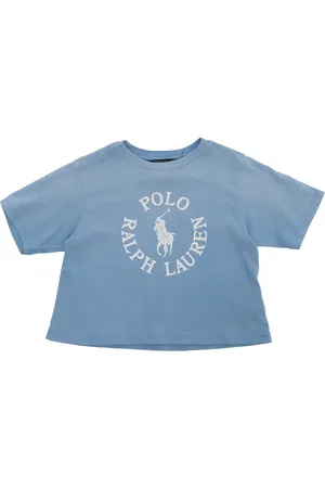 Ralph Lauren T-Shirt Cropped Azzurra