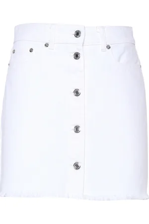 Michael Kors Mini Gonna In Jeans Bianca