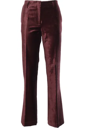FORTE FORTE Pantalone Trombetta Velluto Stretch Cotone Viscosa