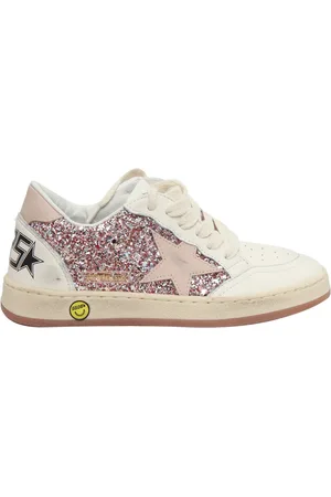 Golden Goose Ballstar Glitter And Nappa Upper Leather Star And Heel Na