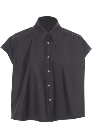 Fabiana Filippi Camicia Nera Cropped
