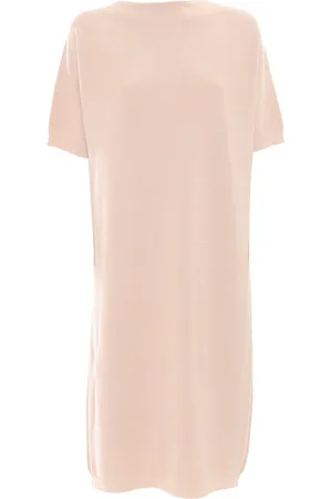 Fabiana Filippi Brilliant Cotton Short Sleeve Boatneck Knit Dress