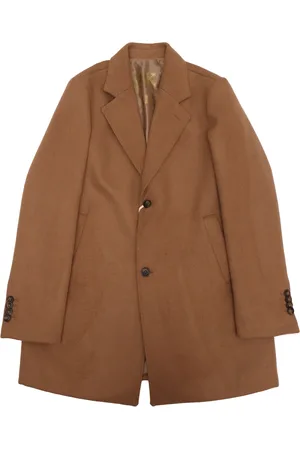 NUPKEET Cappotto 2 Bottoni Con Tasche A Filetto In Panno