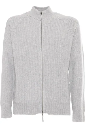 BALLANTYNE T Neck Full Zip Cardigan