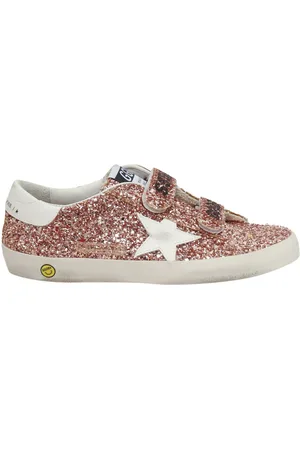 Golden Goose Old School Glitter Upper Leather Star And Heel
