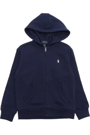 Ralph Lauren Ls Fz Hood-Knit Shirts-Sweatshirt