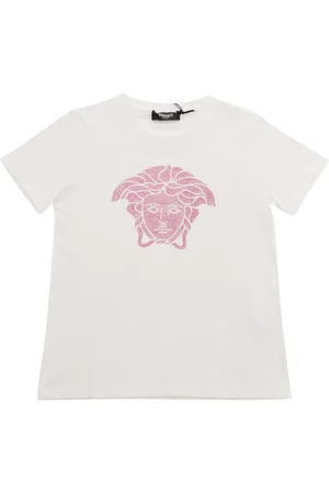 VERSACE T-Shirt Con Logo Strass