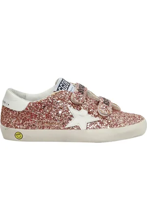 Golden Goose Old School Glitter Upper Leather Star And Heel