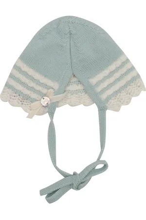 PAZ RODRIGUEZ Knit Newborn Bonnet "Ruise�Or"