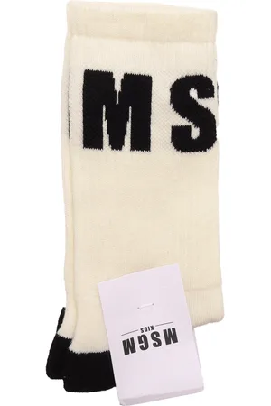 Msgm Socks Unisex Crema/Cream